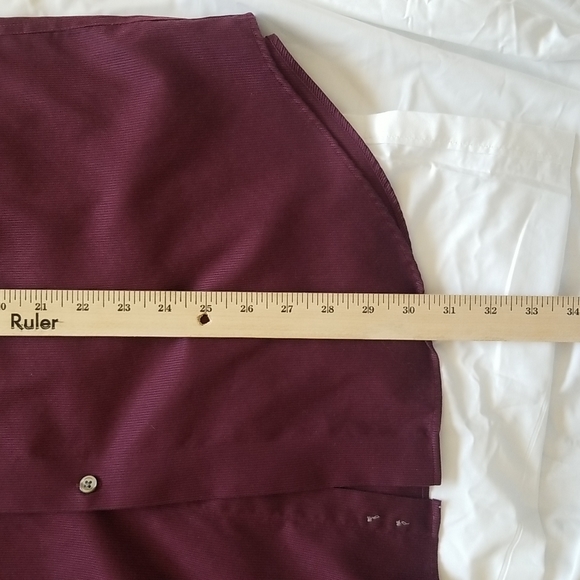 Calvin Klein Dress Shirt 17  34 35 Maroon Color EUC - Picture 9 of 10